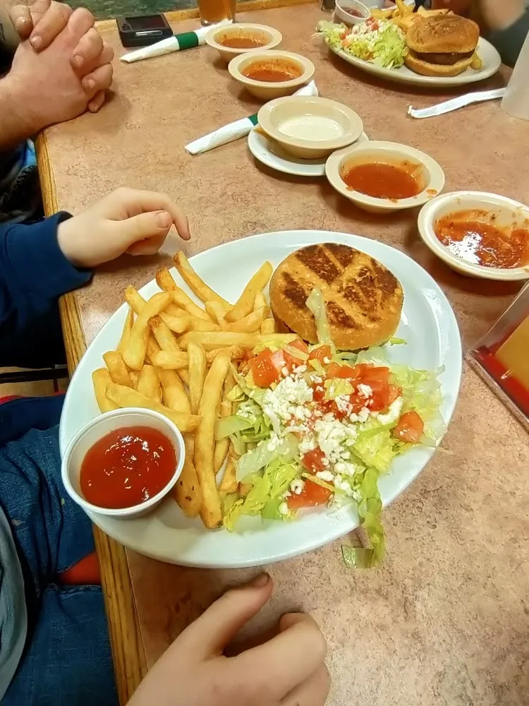 Cheese Burger and Fries