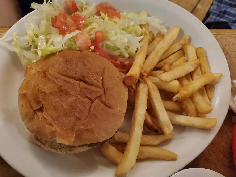 Hamburger and Fries