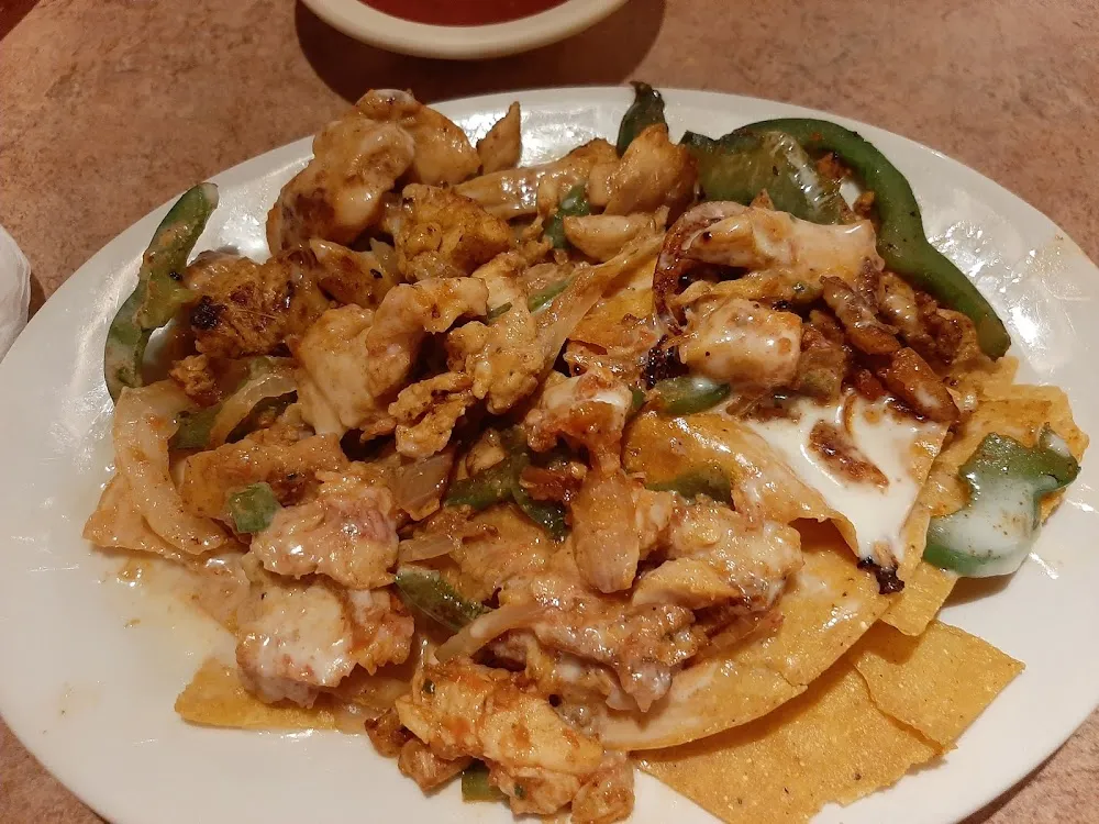 Shrimp Fajita Nachos